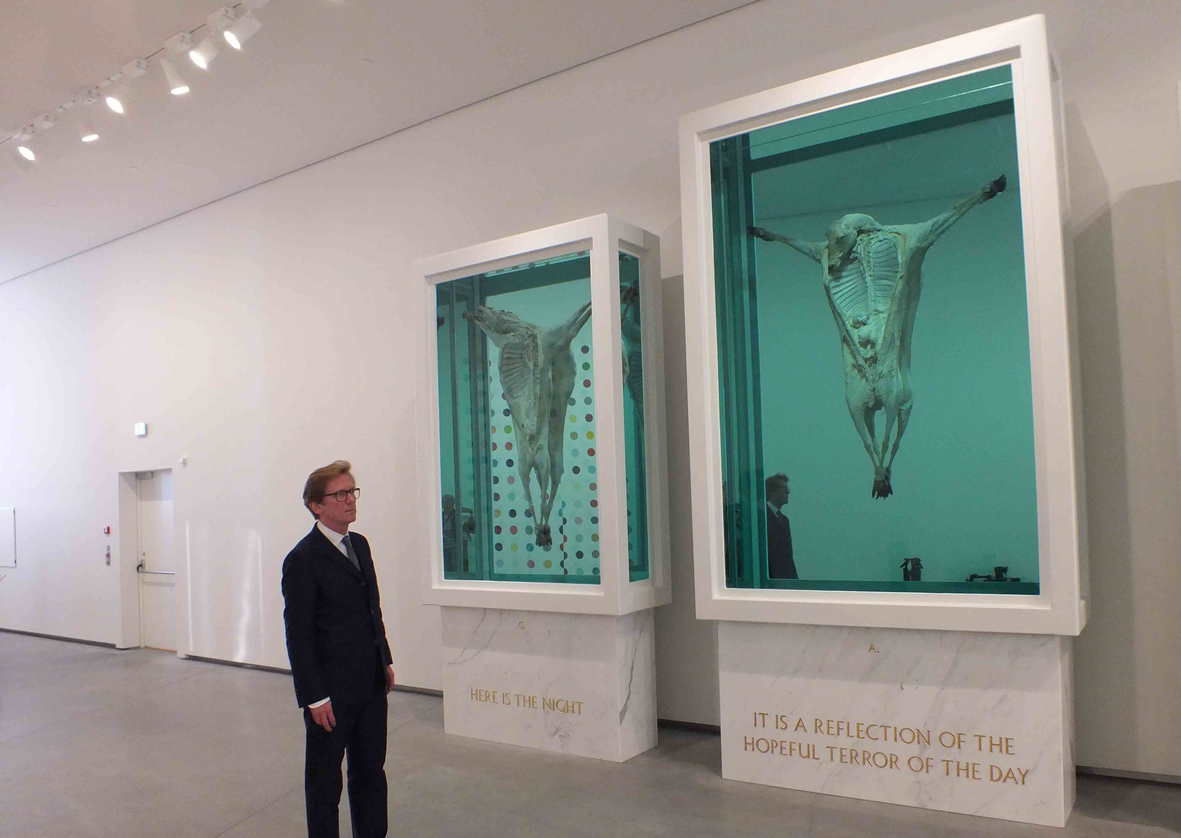 Gunnar B Kvaran og Damien Hirst
