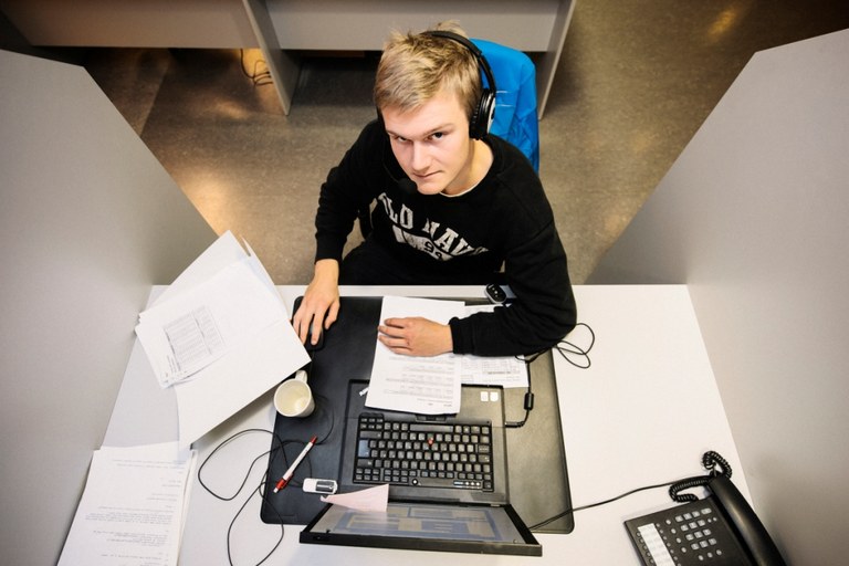Thomas Fagerholm på call center i Finland