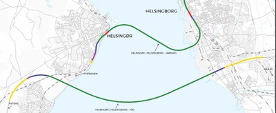 Karta Helsingborg - Helsingör