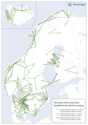 Karta över elflyglinjer