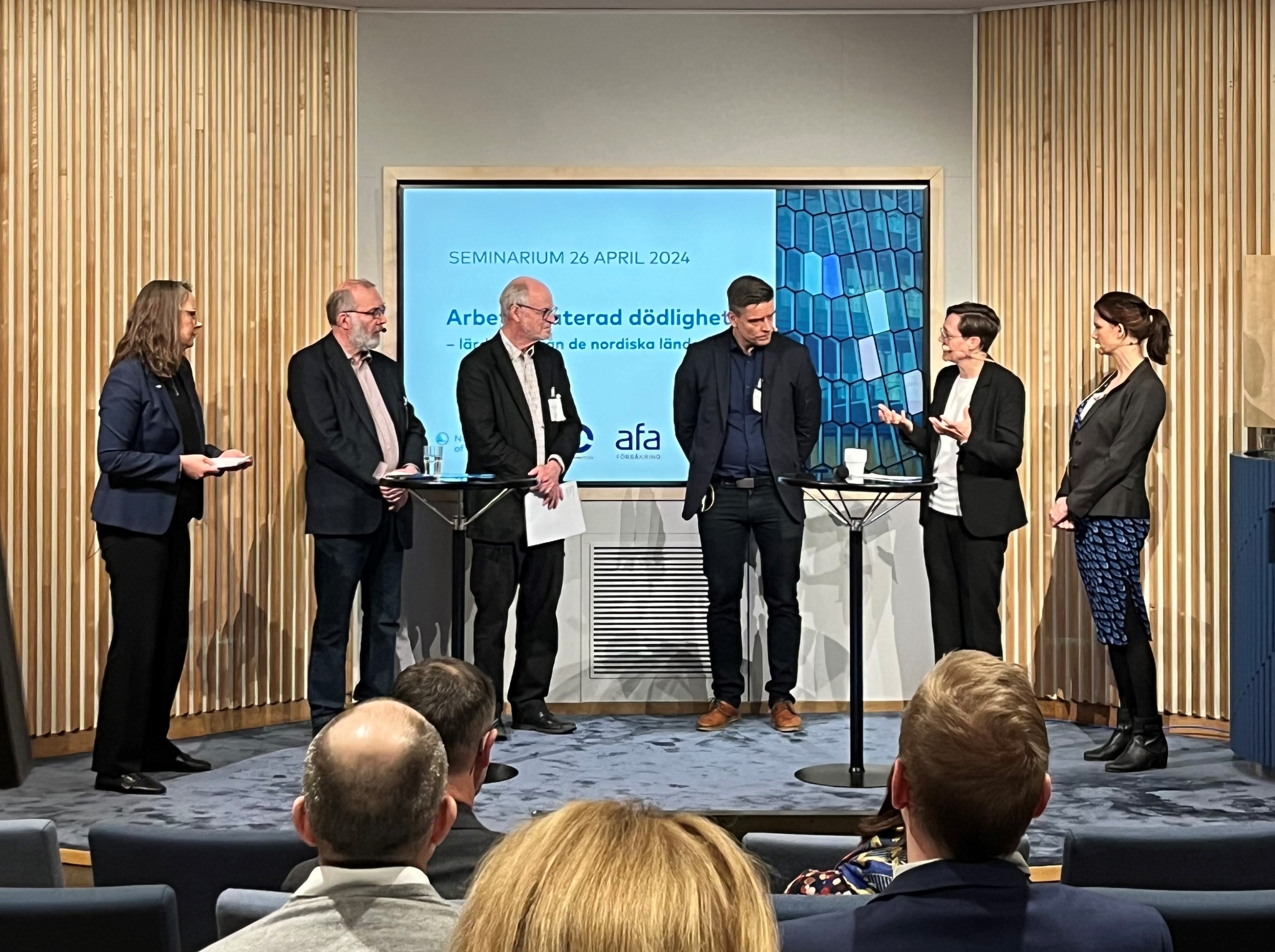 Arbetsrelaterad dödlighet, seminar,  Verdens Arbeidsmiljødag, 2024, Foto: NIVA