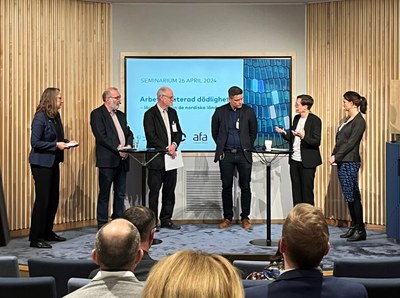 Arbetsrelaterad dödlighet, seminar,  Verdens Arbeidsmiljødag, 2024, Foto: NIVA