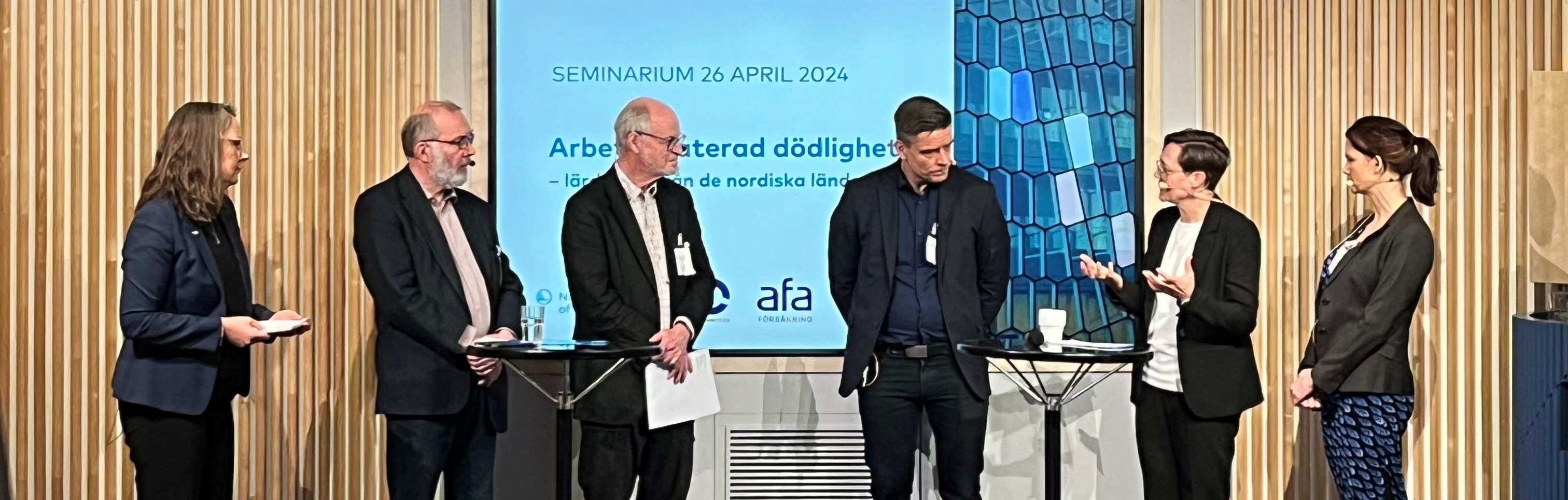 Arbetsrelaterad dödlighet, seminar,  Verdens Arbeidsmiljødag, 2024, Foto: NIVA