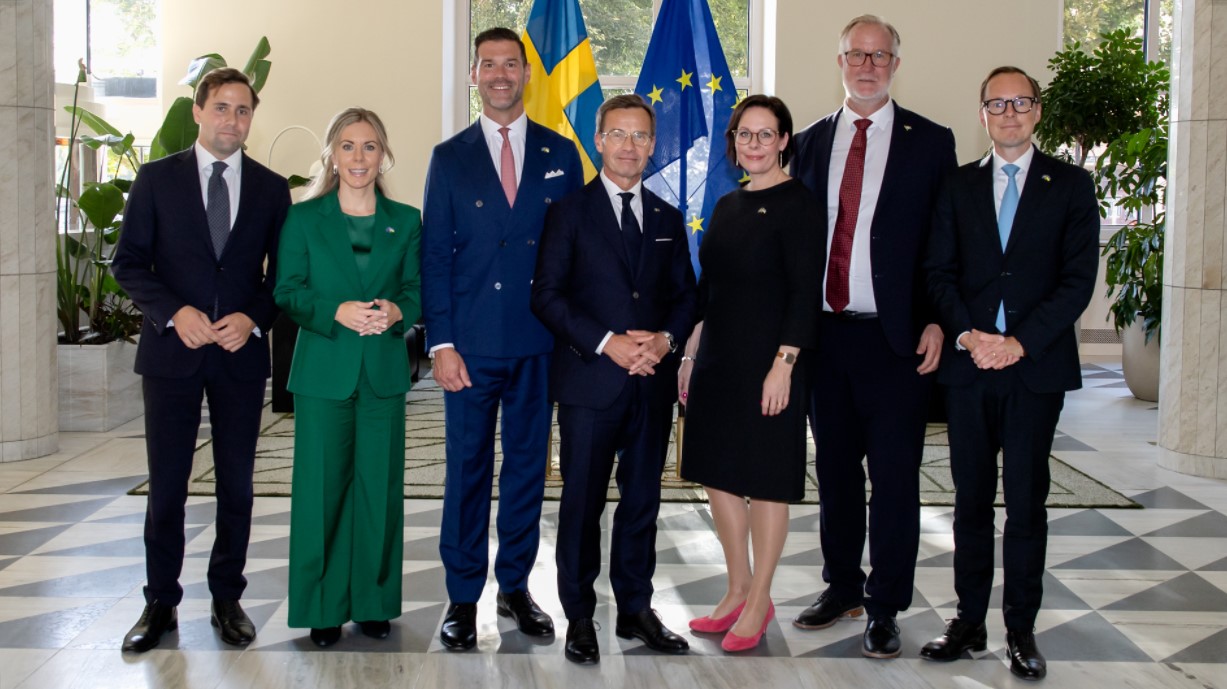 Gruppbild nya namn i svenska regeringen