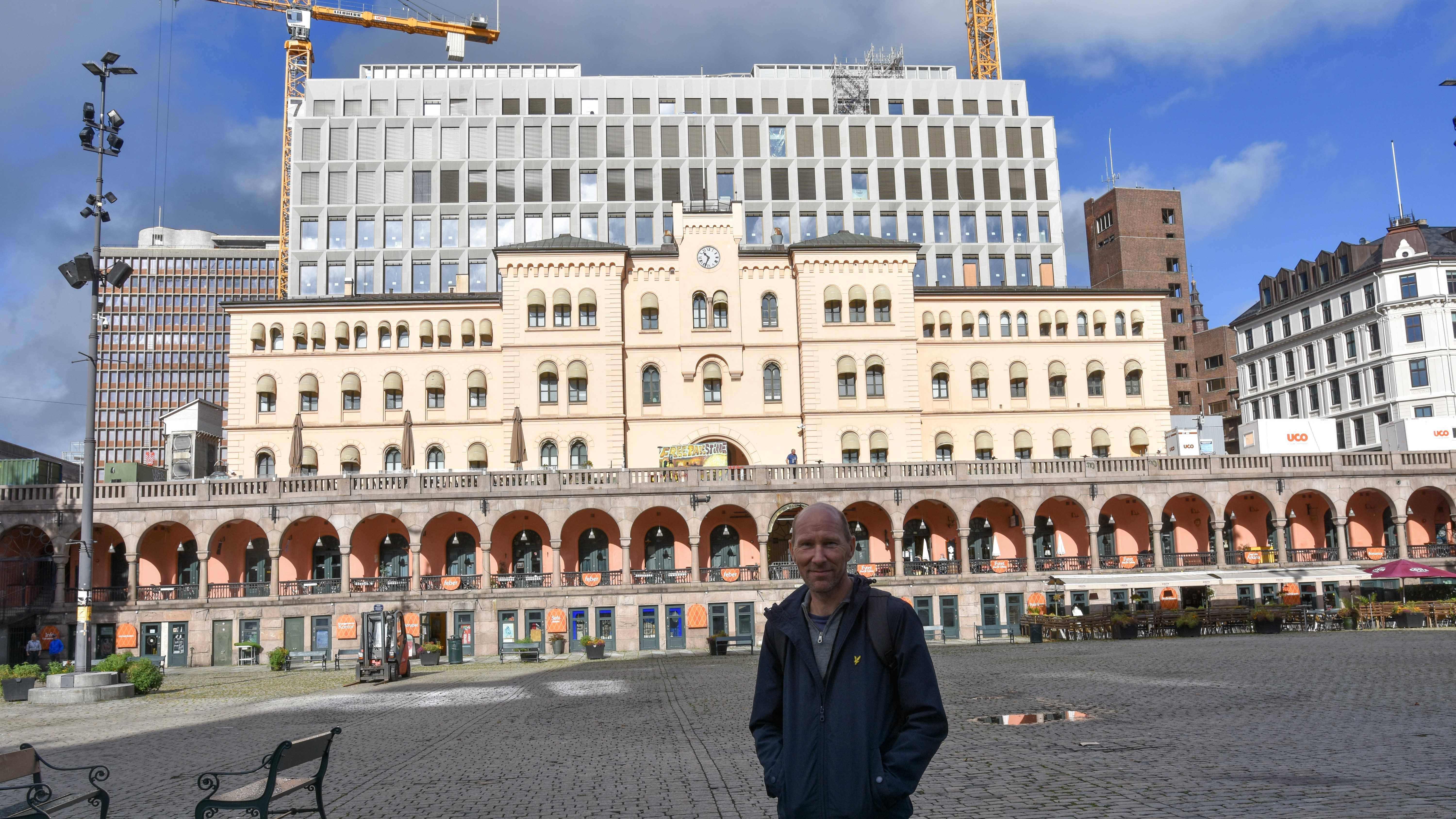 LO-koordinator Øyvind Helle, Regjeringskvartalet, Oslo