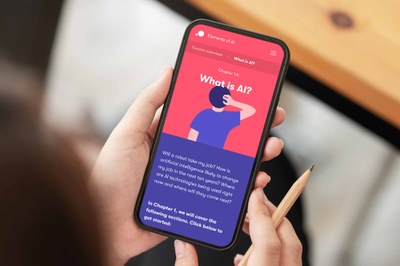 Mobiltelefon och AI-kurs