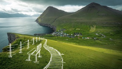 Færøyene, tegnet trapp, Foto: Visit Faroe Islands