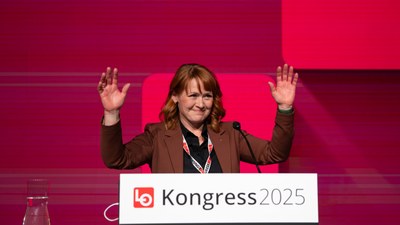 Kine Asper Vistnes, LO-leder, Norge, mai 2025, Foto: Kirsten Lia/LO