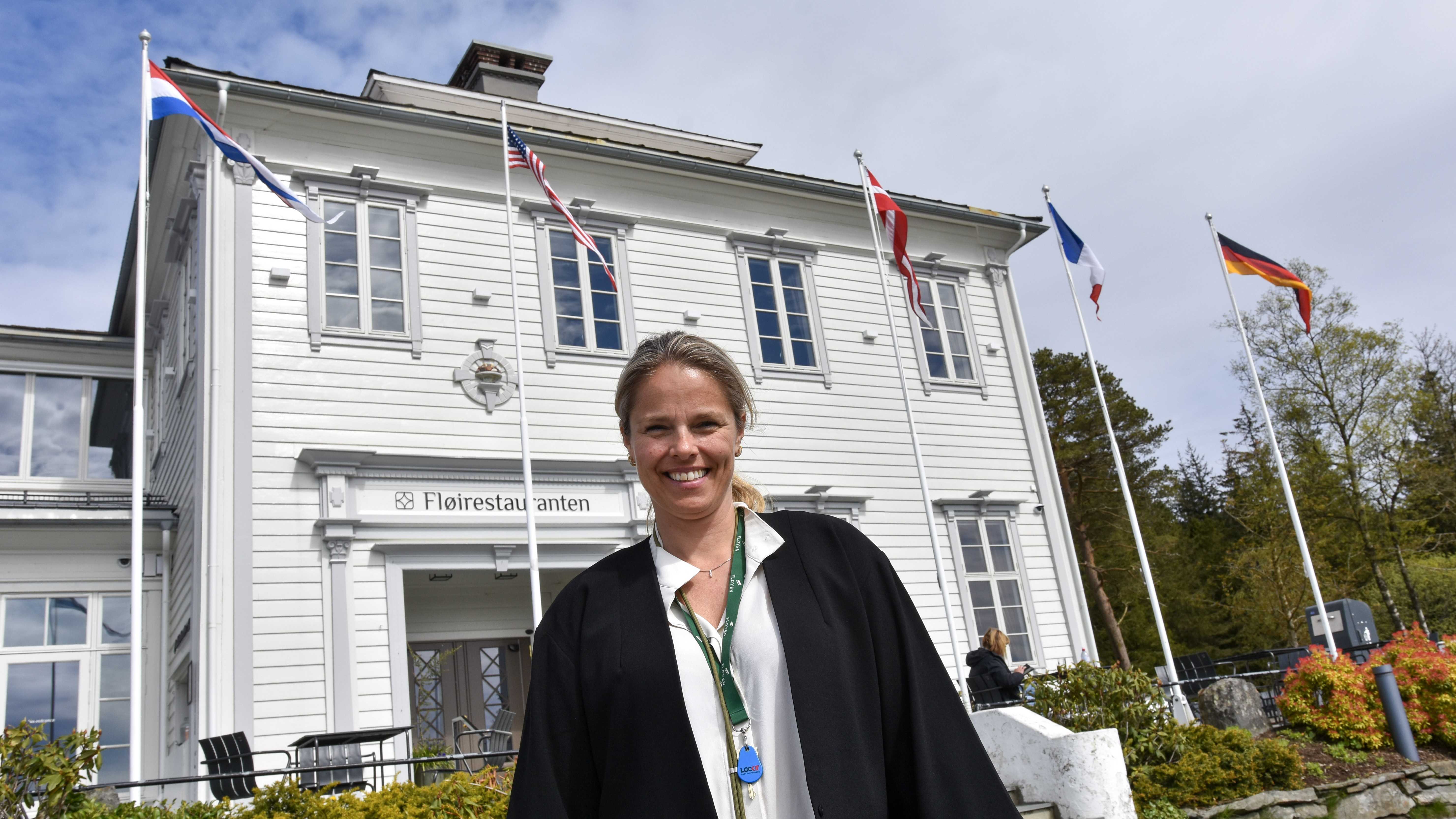 Kristin Steinsland, Fløienrestauranten, Fløyen,  foto:  Line Scheistrøen