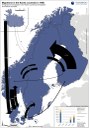 Kart over flyttestrømmene i Norden 1960 og 2010